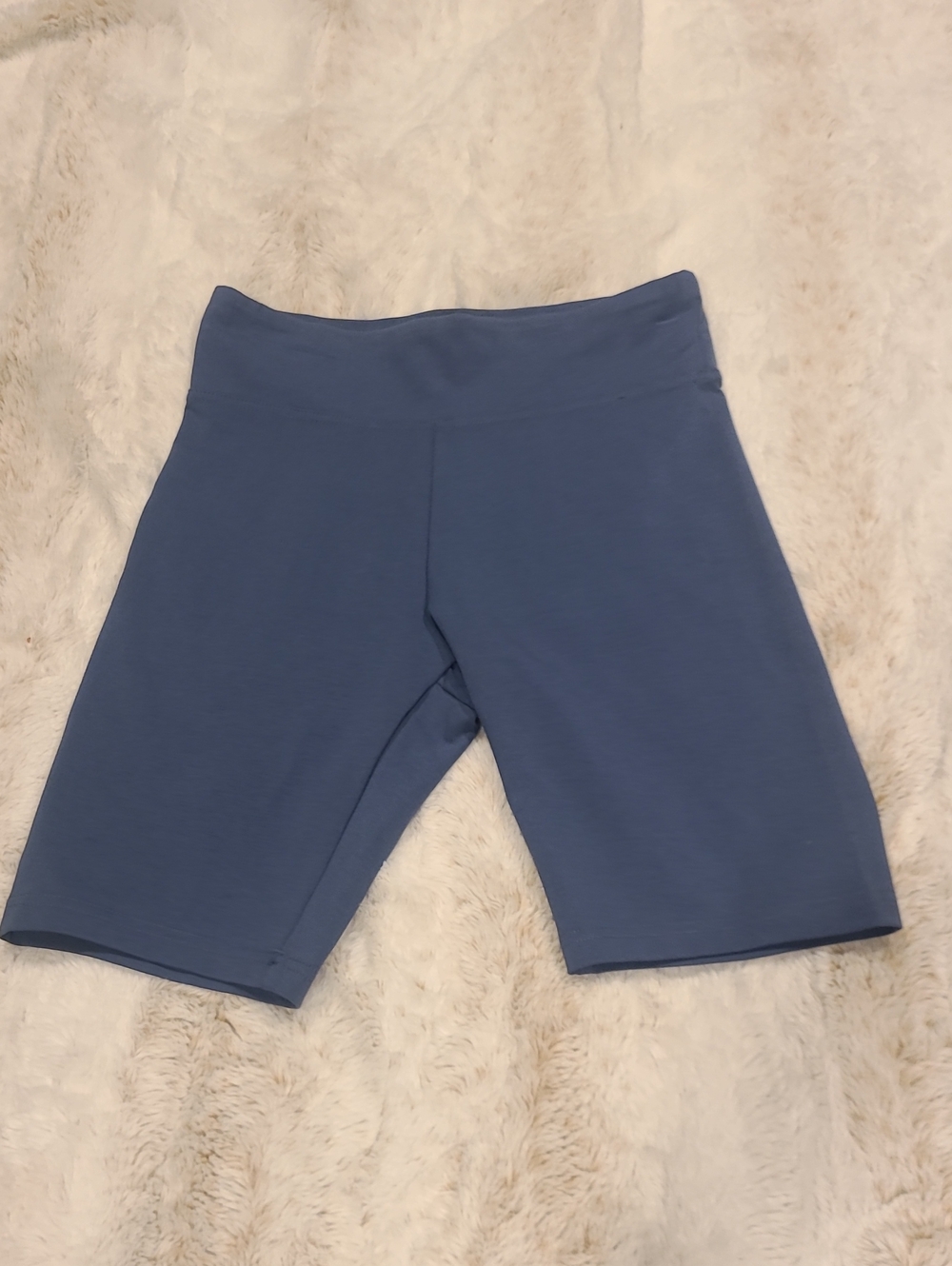 C&C California Slate Blue High-Waist Bike Shorts
